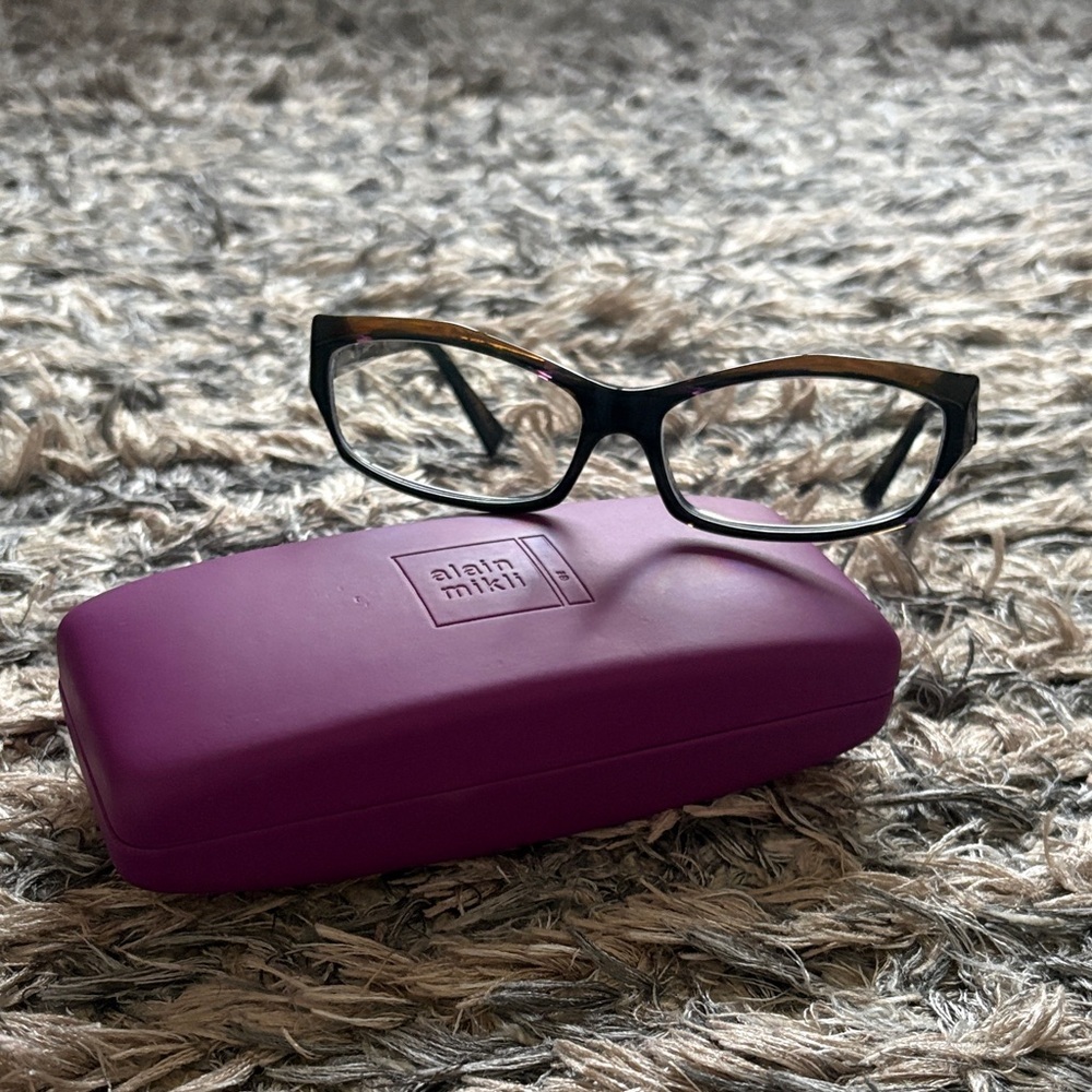 Stylish Black and Brown Glasses Frame by Alain Mikli, Limited Edition